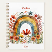 Boho Rainbow Monthly Planer (Vorderseite)