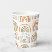 Boho Rainbow MR Onederful Birthday Party Pappbecher (Links)