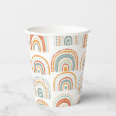 Boho Rainbow MR Onederful Birthday Party Pappbecher (Vorderseite)