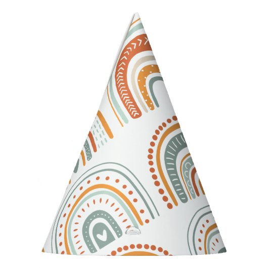 Boho Rainbow MR Onederful Partyhütchen (Links)