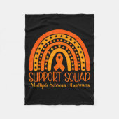 Boho Rainbow Multiple Sclerosis Support Squad  Fleecedecke (Vorderseite)