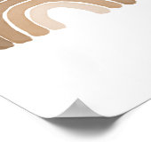 Boho Rainbow Neutral Boy Kinderzimmer Decor Poster (Ecke)