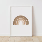 Boho Rainbow Neutral Boy Kinderzimmer Decor Poster