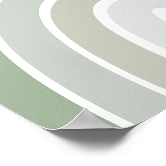 Boho Rainbow-Neutrales Kinderzimmer Poster (Ecke)