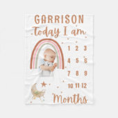 Boho Rainbow Niedlich Baby Foto Stroller Personali Fleecedecke (Vorderseite)