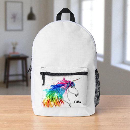 Boho Rainbow Niedlich Girls Unicorn Kinder Bedruckter Rucksack