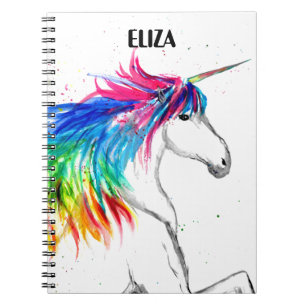 Boho Rainbow Niedlich Girls Unicorn Kinder Notizblock