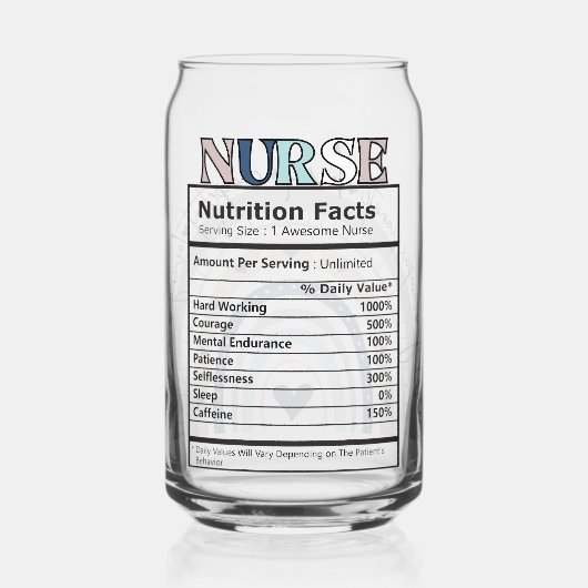 Boho Rainbow Nurse and Nurse Ingredience Dosenglas (Rückseite)