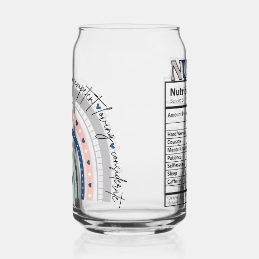 Boho Rainbow Nurse and Nurse Ingredience Dosenglas (Links)