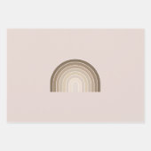 Boho Rainbow Olive Earth Tones Geschenkpapier Set (Vorderseite 2)