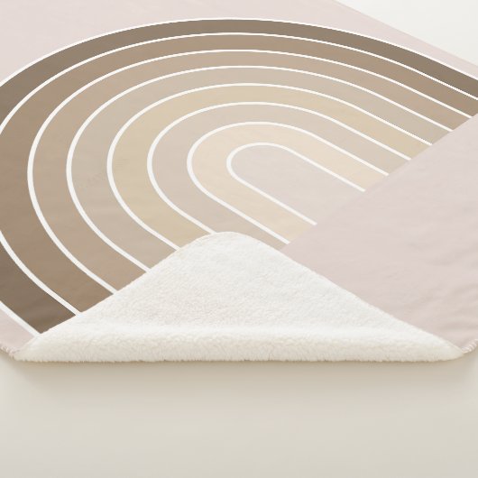 Boho Rainbow Olive Earth Tones Sherpadecke (3/4)