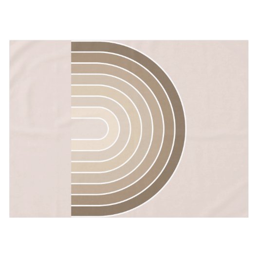 Boho Rainbow Olive Earth Tones Tischdecke (Vorderseite (Horizontal))