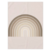 Boho Rainbow Olive Earth Tones Tischdecke (Vorderseite)