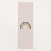 Boho Rainbow Olive Earth Tones Yogamatte (Vorderseite)