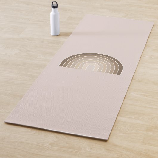 Boho Rainbow Olive Earth Tones Yogamatte (Beispiel)