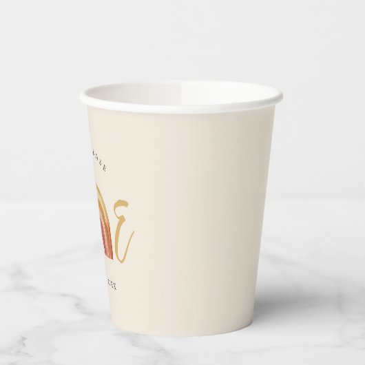 Boho Rainbow One Pappbecher (Links)