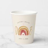 Boho Rainbow One Pappbecher (Vorderseite)