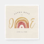 Boho Rainbow One Serviette (Vorderseite)