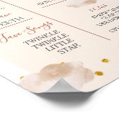 Boho Rainbow Onedere 1. Jahr Geburtstag Meilenstei Poster (Ecke)