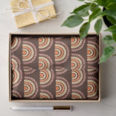 Boho Rainbow Orange und Brown Seidenpapier (Geschenk)