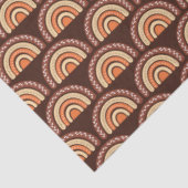 Boho Rainbow Orange und Brown Seidenpapier (Ausschnitt)