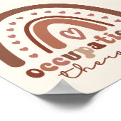 Boho Rainbow OT Arbeitstherapeut Poster (Ecke)