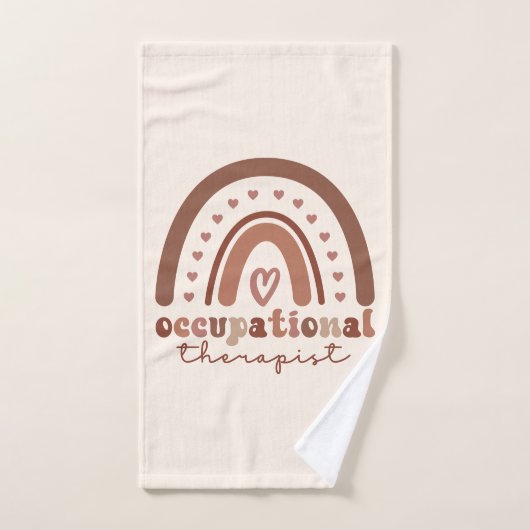 Boho Rainbow OT Berufs-Therapeut Geschenke Handtuch (Handtuch)