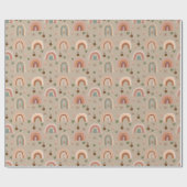 Boho Rainbow-Packpapier Geschenkpapier (Flach)