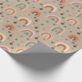 Boho Rainbow-Packpapier Geschenkpapier (Ecke)
