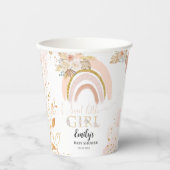 Boho Rainbow Pampas Grass Danke, Baby Shower Pappbecher (Vorderseite)