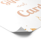 Boho Rainbow Pampas Grass Kinderkarte und Geschenk Poster (Ecke)