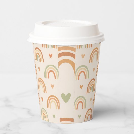 Boho Rainbow Paper Cup Pappbecher (Links)