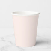 Boho Rainbow Paper Cups, Terracotta Dusty Pink Pappbecher (Rückseite)