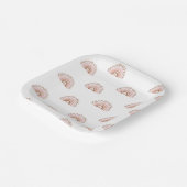 Boho Rainbow Paper Teller, Terracotta Party Teller (Gewinkelt)