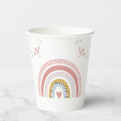 Boho Rainbow Party Cups Pappbecher (Vorderseite)