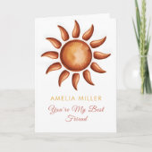 Boho Rainbow Party Karte (Vorderseite)