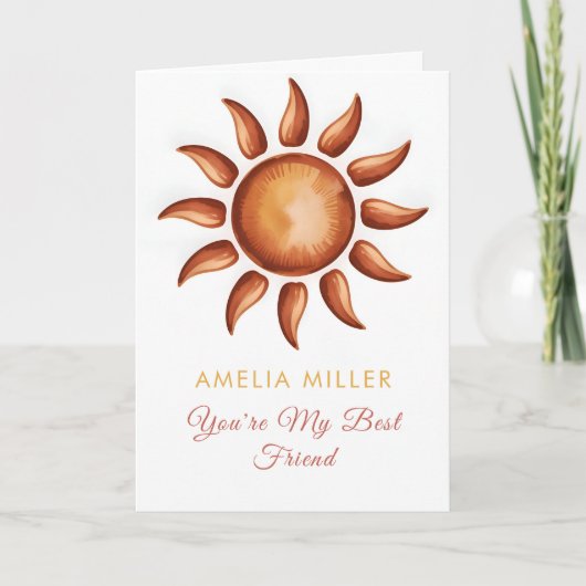 Boho Rainbow Party Karte (Vorderseite)