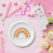 Boho Rainbow Party oder Babyduschplatte Pappteller (Party)