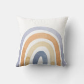 Boho Rainbow Pastel Bisque Lavendel Kissen (Rückseite)