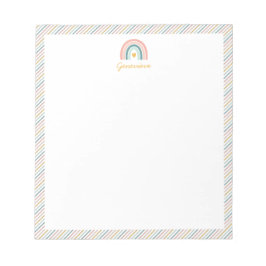 Boho Rainbow Pastels Notizblock