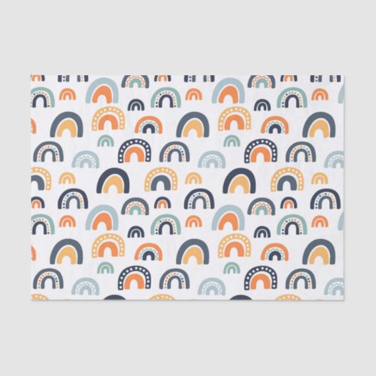 Boho Rainbow Pattern Seidenpapier (Vorderseite)