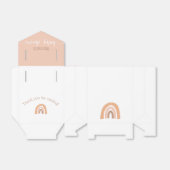 Boho Rainbow Pink Baby Girl Dusche Vielen Dank Geschenkschachtel (Ungefaltet)