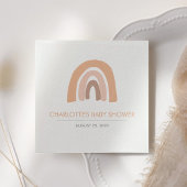 Boho Rainbow Pink Brown Serviette