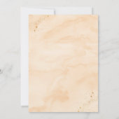 Boho Rainbow Pink Gold Geburtstag Einladung (Rückseite)