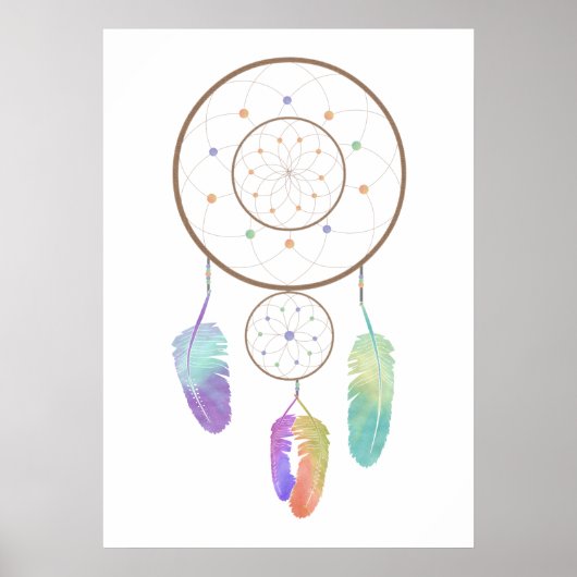 Boho Rainbow Poster (Vorne)