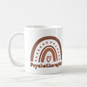 Boho Rainbow Psychotherapeut Kaffeetasse (Links)