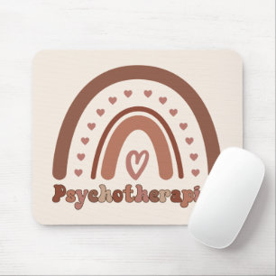 Boho Rainbow Psychotherapeut Mousepad