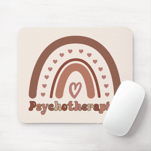 Boho Rainbow Psychotherapeut Mousepad (Mit Mouse)