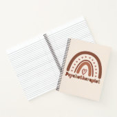 Boho Rainbow Psychotherapeut Notizblock (Innenseite)