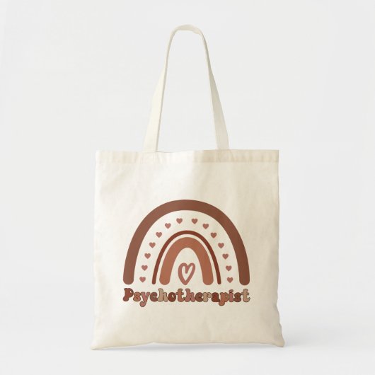 Boho Rainbow Psychotherapeut Tragetasche (Vorne)